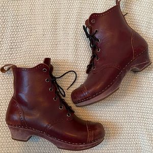 Swedish Hasbeens Grandma Debutant Lace Up Boot Size 36 ♥️
